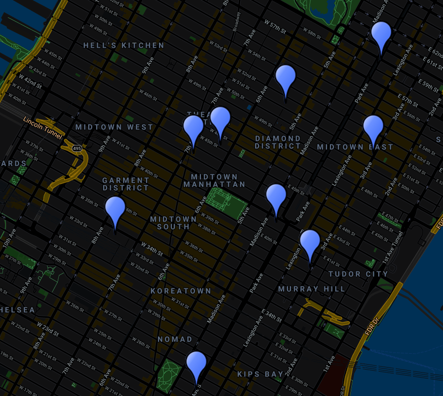 August 2021 Spaces Map